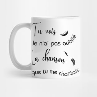 Les Feuilles Mortes song lyrics, 1950, Jacques Prévert Mug